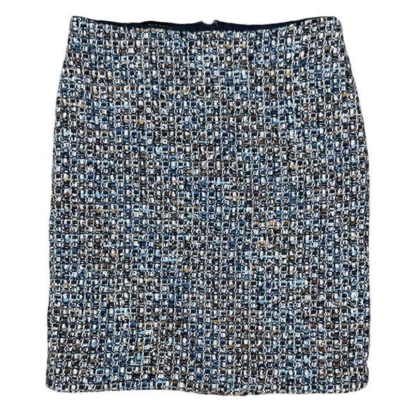 Talbots Dresses & Skirts - Talbots Mosaic Blue and White Pencil Knee Length Skirt SKU1294